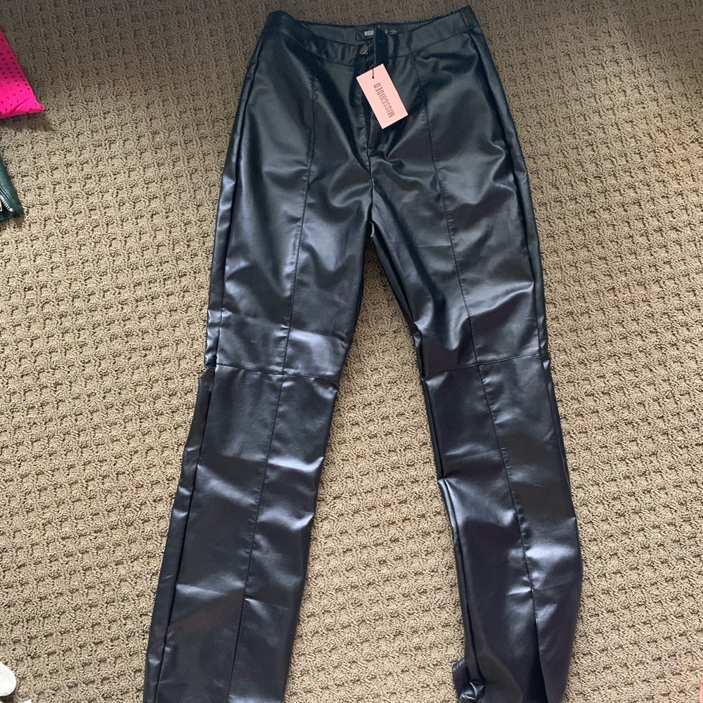 Missguided leather pants